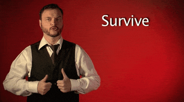 survive sign language GIF by Sign with Robert