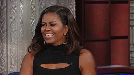 Michelle Obama Yes GIF by thatwasawesome - Find & Share on GIPHY