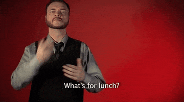 sign language whats for lunch GIF by Sign with Robert