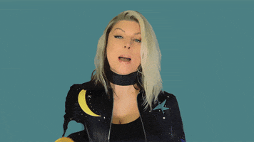 Celebrity gif. Fergie looks at us with a sassy look and waves her fingers at us as she says, “Bye!”