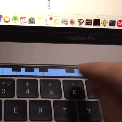 piano touch bar GIF by Product Hunt