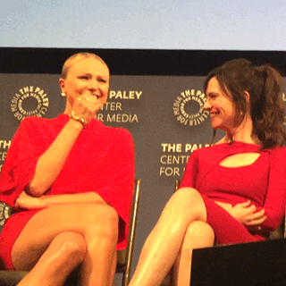 maggie siff giggling GIF by The Paley Center for Media