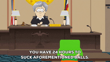 court incriminating GIF by South Park 