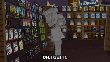 wasting away blockbuster GIF by South Park 