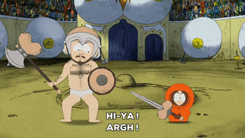 kenny mccormick fighting GIF by South Park 