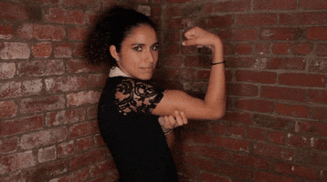 Flexing Rosie The Riveter GIF by Feminist Fight Club