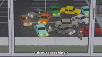 car accident running GIF by South Park car accident running GIF by South Park