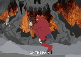 fire satan GIF by South Park 