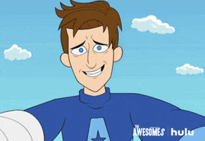 nervous the awesomes GIF by HULU