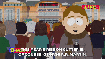talking george r.r. martin GIF by South Park 