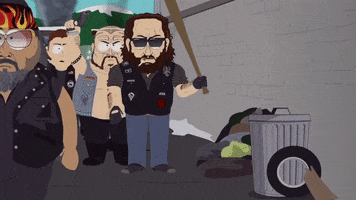 hit bikers GIF by South Park 