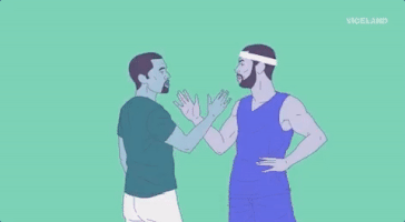 kanye west drake GIF by Party Legends