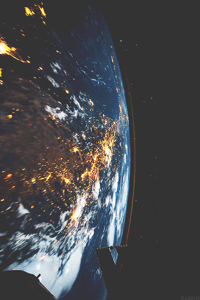 missglittercyannide earth low orbit GIF