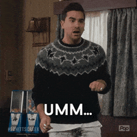 why are you here david rose GIF by Schitt's Creek