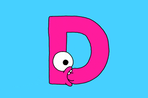 D Alphabet GIF