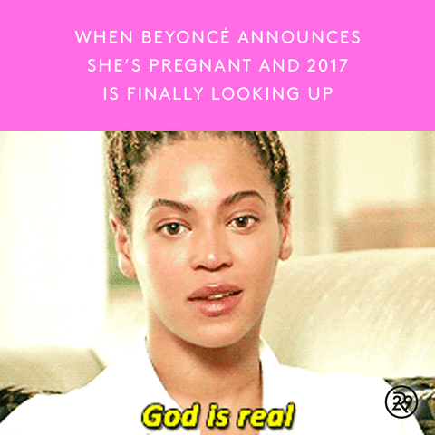 beyonce pregnant baby the carters jay z blue ivy god GIF by Refinery 29 GIFs