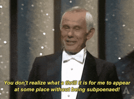 Johnny Carson Subpoena GIF by The Academy Awards