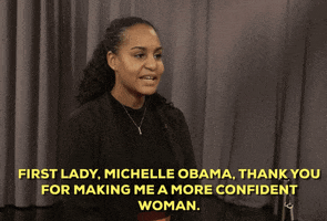 Tonight Show First Lady Michelle Obama Thank You For Making Me A More Confident Woman GIF by Obama