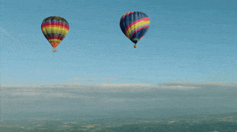 swinging hot air balloon GIF by Red Bull
