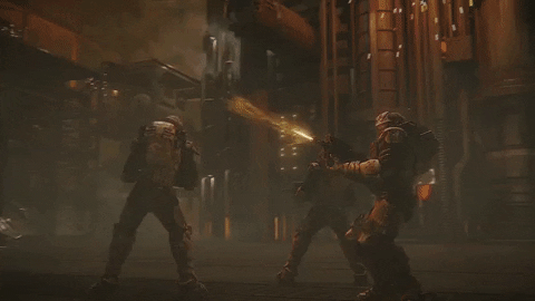 Giphy - starship troopers fight GIF by Starship Troopers: Traitor of Mars