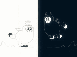 black and white animation GIF by Tony Babel