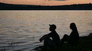 individualx sunset lake cinemagraphs silhouettes GIF