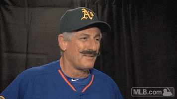 baseball mustache GIF by MLB