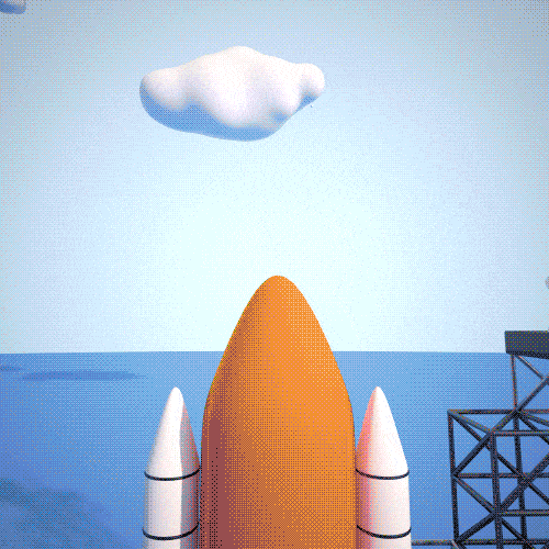 3d launch GIF by Bate