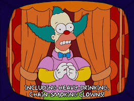 krusty the clown smoking crack