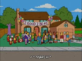 homer simpson party GIF