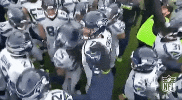 Jumping Seattle Seahawks GIF by NFL