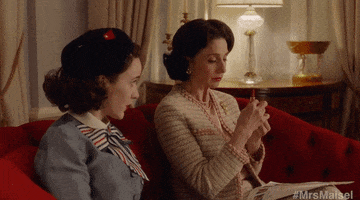 marin hinkle thank you GIF by The Marvelous Mrs. Maisel
