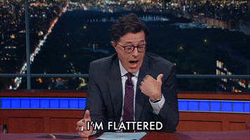 happy stephen colbert GIF by The Late Show With Stephen Colbert