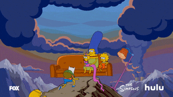 happy the simpsons GIF by HULU