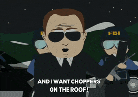 chopper agents GIF by South Park 