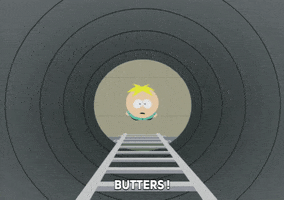 butters stotch hole GIF by South Park 