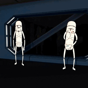 star wars animation GIF by Jelly London
