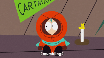 kenny mccormick flames GIF by South Park 