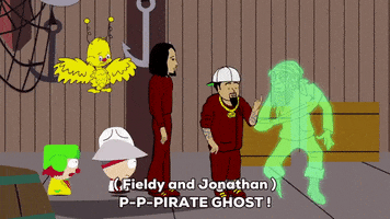 scared ghost GIF by South Park 