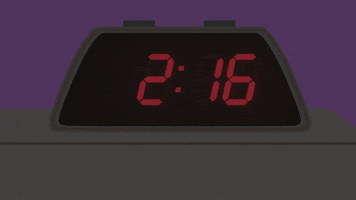 alarm clock time GIF by South Park 