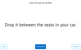how to lose an airpod GIF by Product Hunt