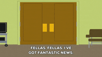 excited good news GIF by South Park 
