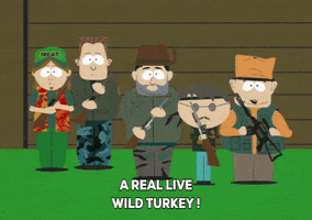 shooting wild turkey GIF by South Park 