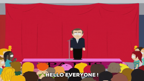 Stage Speaking GIF by South Park - Find & Share on GIPHY