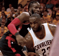 LeBron James with a fast break dunk against Pacers (GIF)