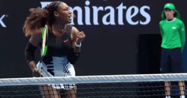 Excited Serena Williams GIF by Australian Open
