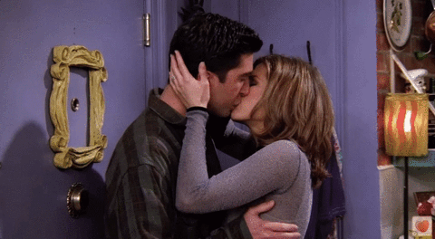 french kiss friends GIF