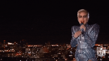 Lady Gaga Singing GIF by NFL