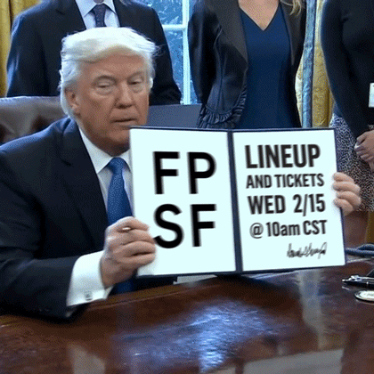 Music Festival Trump GIF by Free Press Summer Festival