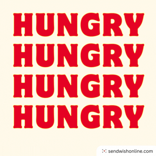 Hungry Foodie GIF by sendwishonline.com